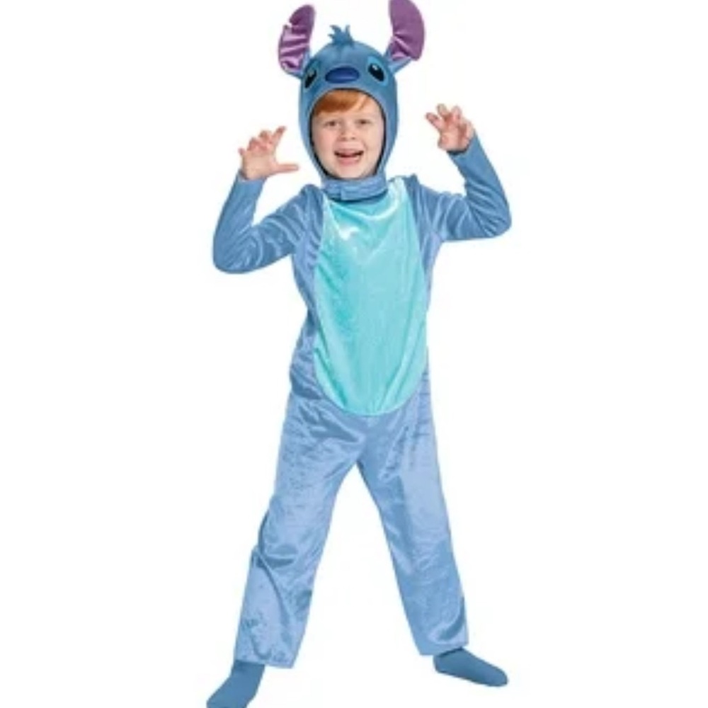 Pre-owned Kids Stitch Alien Costume size M 7-8